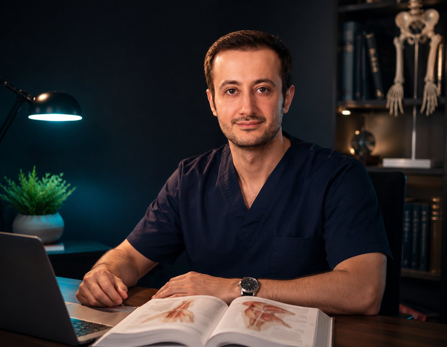 Dr. Ali Heidari at his desk